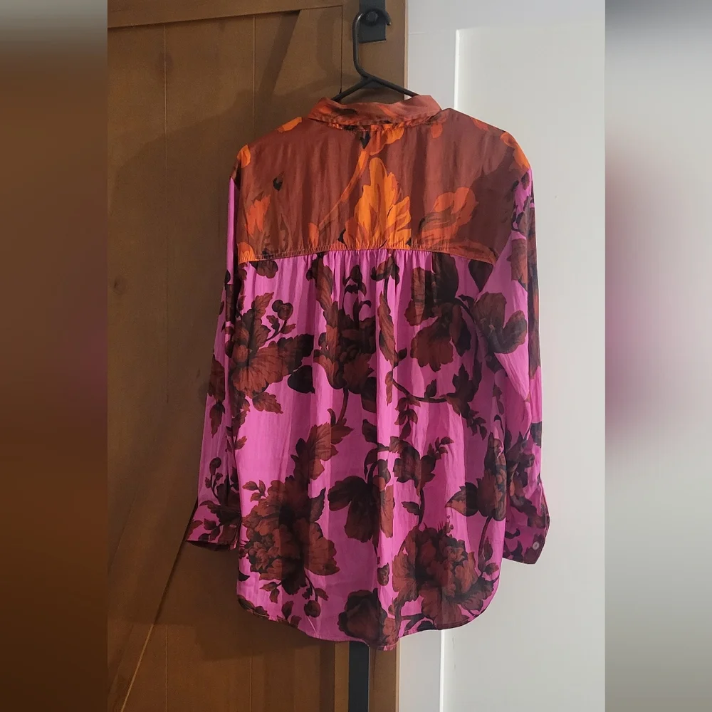 NWT Anthropologie Ladies Floral Blouse size M - Picture 8 of 11